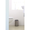 Brabantia Touch Bin Afvalemmer - wand - 3 liter - kunststof binnenemmer - matt steel SW237278