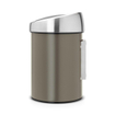 Brabantia Touch Bin Afvalemmer - wand - 3 liter - kunststof binnenemmer - platinum SW237275