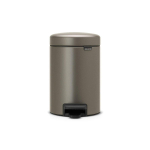 Brabantia NewIcon Pedaalemmer - 3 liter - kunststof binnenemmer - platinum SW237249