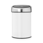 Brabantia Touch Bin Afvalemmer - wand - 3 liter - kunststof binnenemmer - wit SW237272