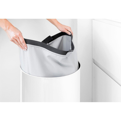 Brabantia Wasbox - 60 liter - kurkendeksel - uitneembare waszak - wit