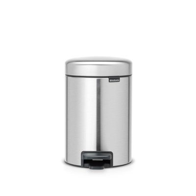 Brabantia NewIcon Pedaalemmer - 3 liter - kunststof binnenemmer - matt steel fingerprint proof
