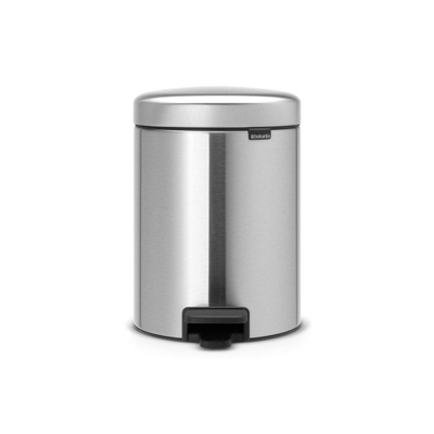 Brabantia NewIcon Pedaalemmer - 5 liter - kunststof binnenemmer - matt steel fingerprint proof