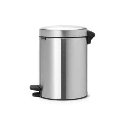 Brabantia NewIcon Pedaalemmer - 5 liter - kunststof binnenemmer - matt steel fingerprint proof