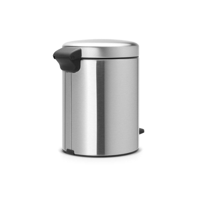 Brabantia NewIcon Pedaalemmer - 5 liter - kunststof binnenemmer - matt steel fingerprint proof