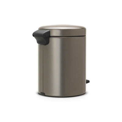 Brabantia NewIcon Pedaalemmer - 5 liter - kunststof binnenemmer - platinum