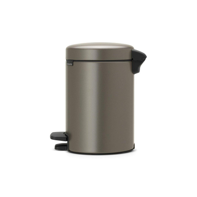 Brabantia NewIcon Pedaalemmer - 3 liter - kunststof binnenemmer - platinum