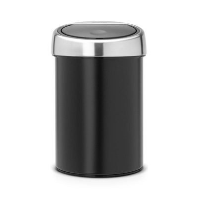 Brabantia Touch Bin Afvalemmer - wand - 3 liter - kunststof binnenemmer - matt black