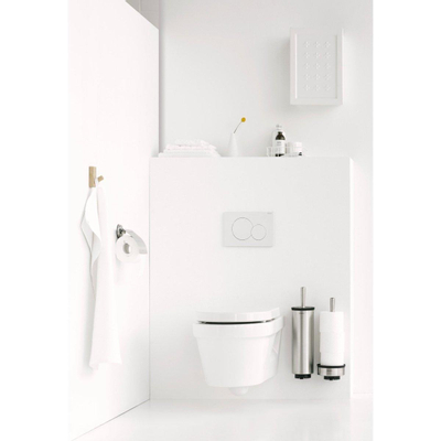 Brabantia Profile Toiletrolhouder - met klep - profile matt steel