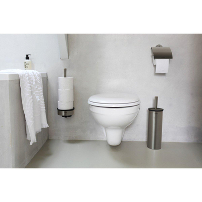 Brabantia Profile Toiletrolhouder - met klep - profile platinum