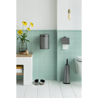 Brabantia Profile Toiletrolhouder - met klep - profile platinum SHOWROOMMODEL
