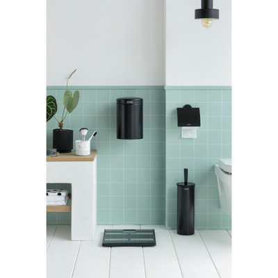 Brabantia Profile Toiletrolhouder met klep profile matt black SHOWROOMMODEL