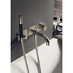 Hotbath Cobber afbouwdeel inbouw douche en badmengkraan automatische omstelinrichting met doucheslang en handdouche geborsteld nikkel SW230500
