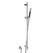 Hotbath Cobber glijstang 90cm met wandaansluitbocht 150cm doucheslang en staafhanddouche messing geborsteld PVD SW230035