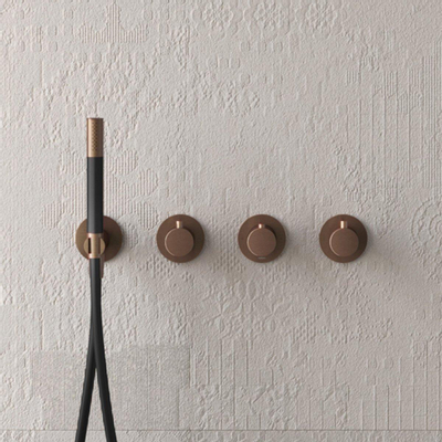 Hotbath Cobber Inbouw bad/douche thermostaat met 2 stopkranen zonder uitloop mat wit