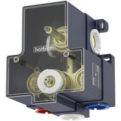 Hotbath Cobber inbouwthermostaat met 2 functies omstel geborsteld messing (goud) PVD