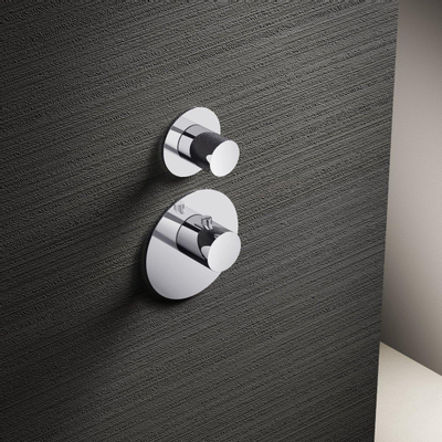 Hotbath Mate afbouwdeel voor thermostaat met 1 stopkraan chroom