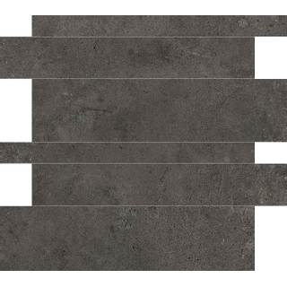 Cifre Ceramica wandtegel - 5x60cm - 9mm - Rechthoek - gerectificeerd - Betonlook - Antraciet mat