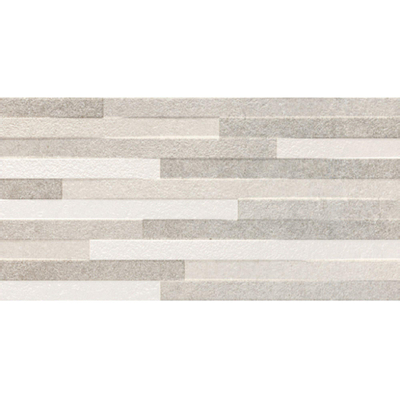 Baldocer Ceramica Pierre Grey Decor wandtegel - 30x60cm - 10mm - Rechthoek - gerectificeerd - Natuursteen look - mat grijs