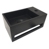 Wiesbaden Julia fontein rechts Solid surface 35 x 20 x 16 cm mat zwart SW296031