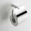 Wiesbaden Ida toiletrolhouder met klep chroom SW10487