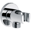 Wiesbaden Wandaansluitbocht met handdouchehouder rond 1/2" chroom SW10504