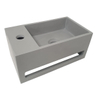 Wiesbaden Julia fontein Solid Surface 35 x 20 x 16 cm betonlook links SW296047