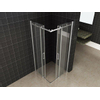 Wiesbaden Entra hoekinstap cabine met 2 schuifdeuren 900 x 900 x 2000 x 8 mm nano helder glas/chroom SW295936