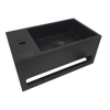 Wiesbaden Julia fontein links Solid surface 35 x 20 x 16 cm mat zwart SW296060