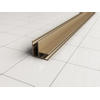 Wiesbaden Slim hoekprofiel 2000 x 10 mm geborsteld messing SW295945