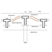 Xellanz Cross inbouw wastafelmengkraan 2 knops geborsteld staal SW62540