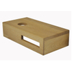 Wiesbaden Oak fonteinset planchet 40 x 21 x 10cm met fonteinkraan en waskom links SW762024