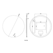 Wiesbaden Soul spiegel rond met LED, dimbaar en spiegelverwarming 100 cm SW296072