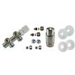 Riko set thermostatisch onderblok haaks-links geborsteld staal SW207714