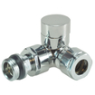 Riko luxe regelvent. 1/2''x15 (M22) knel haaks verkeerd chroom SW21202
