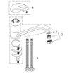 Wiesbaden Athos keukenmengkraan chroom SW10574