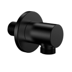 Wiesbaden Wandaansluitbocht rond 1/2" mat zwart SW295966