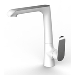 Wiesbaden Tarma eenhendel keukenkraan wit/chroom SW62551