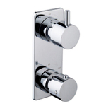 Wiesbaden Caral inbouwthermostaat 2 weg rond chroom SW10556