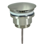 Wiesbaden Caral open afvoerplug 5/4'' geborsteld staal SW10734
