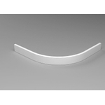 Wiesbaden voorzetpaneel + poten tbv 1/4 r.douchebak acryl 90x90x4 wit SW95519