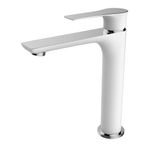 Wiesbaden Casma eenhendel wastafelmengkraan hoog wit/chroom SW62557