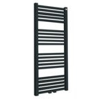 Wiesbaden Tower sierradiator antraciet 119x60cm midden onder aansluiting SW96005