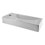 Wiesbaden Trim mini fontein links 38 x 14 x 8 cm keramiek glans wit OUTLETSTORE STORE34230