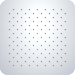 Wiesbaden Ufo hoofddouche vierkant 30 cm RVS SW62583