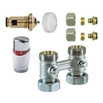 Riko paneel-aansluitset thermostatisch recht SW296069