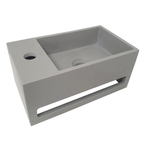 Wiesbaden Julia fontein Solid Surface 35 x 20 x 16 cm betonlook links SW296047