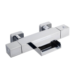 Wiesbaden Rombo thermostatische badmengkraan waterval chroom SW10563