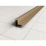 Wiesbaden Slim hoekprofiel 2000 x 10 mm geborsteld messing SW295945