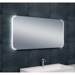Wiesbaden Bracket spiegel rechthoek met LED, dimbaar en spiegelverwarming 120 x 60 cm SW95794